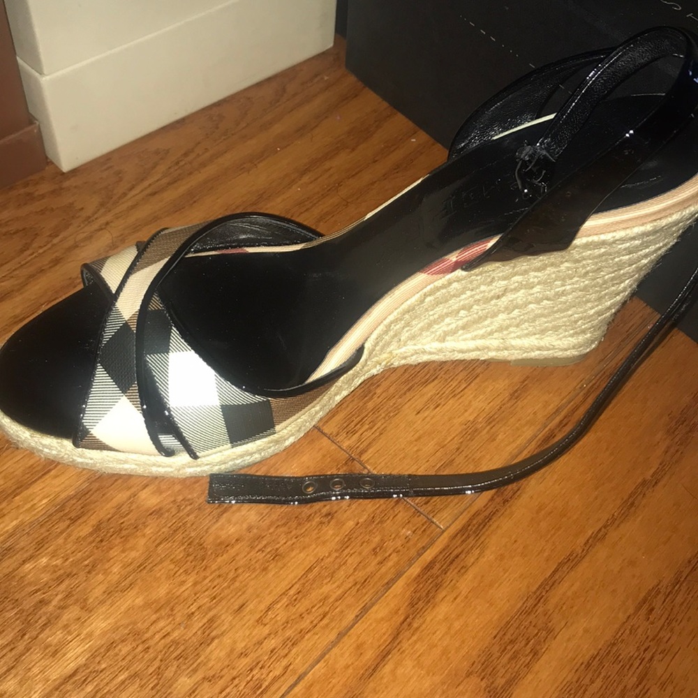 Authentic Burberry wedges